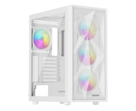 Obudowa NATEC Genesis Diaxid 605 ARGB MIDI TOWER USB-C Biała NPC-2173